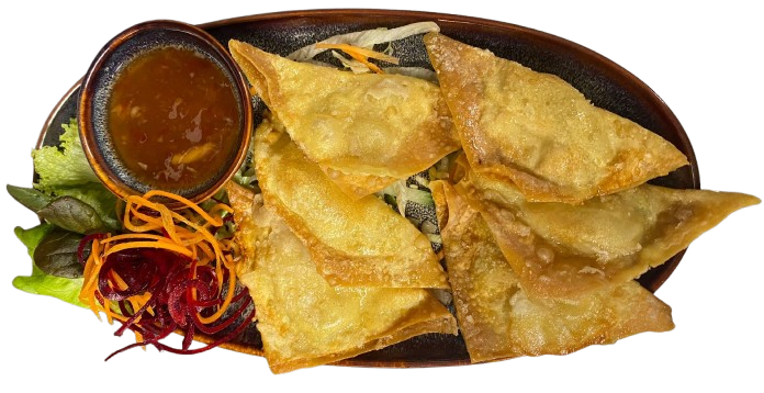 Gebackene Wantan (5 Stück)