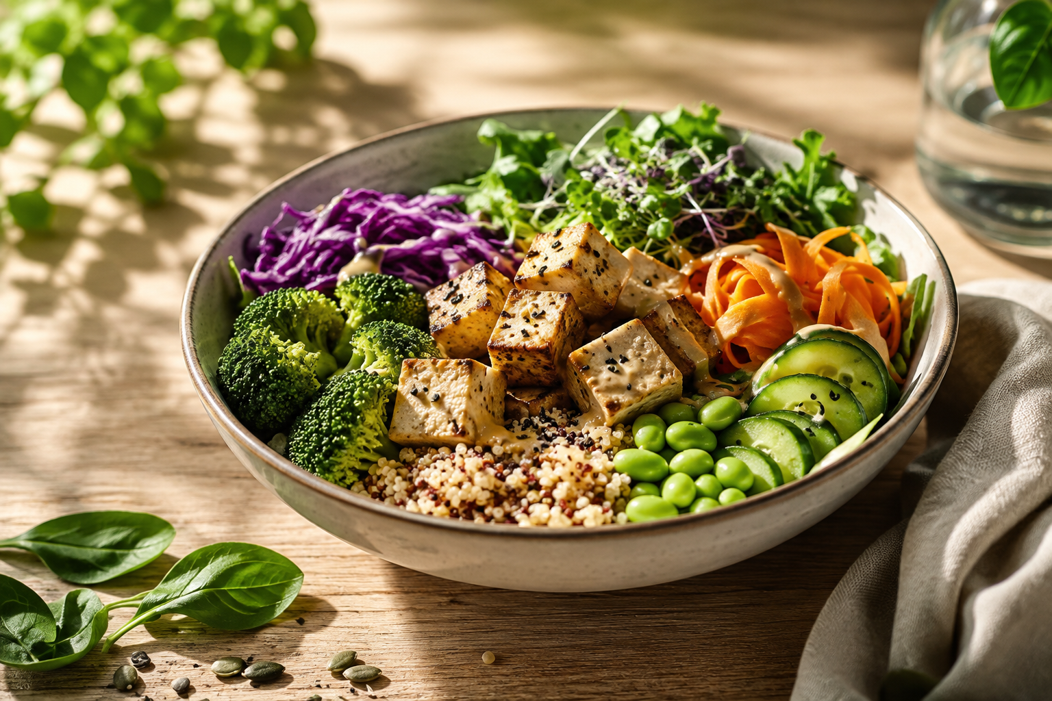 Bio Tofu Garden Bowl (vegan)